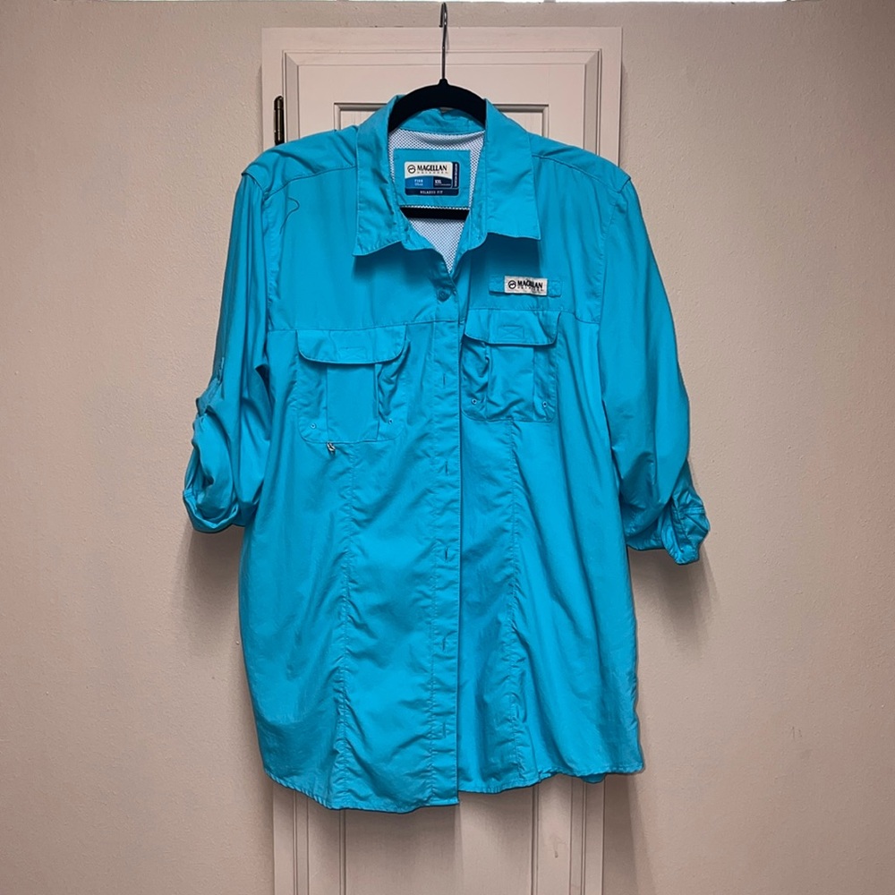 Light Blue Magellan Fishing Shirt
